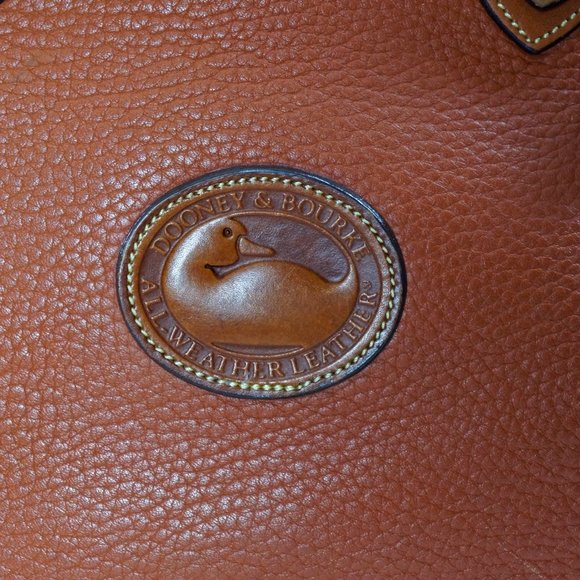 Dooney & Bourke Shoulder Bag Satchel, All Weather Leather, Tan - Picture 2 of 11